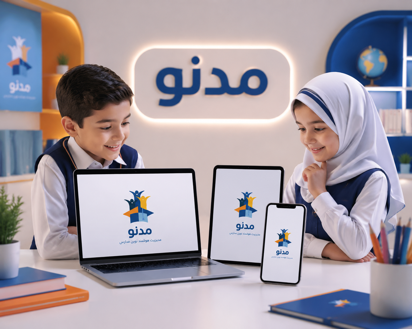 اپلیکیشن مدنو در موبایل، تبلت و لپ‌تاپ